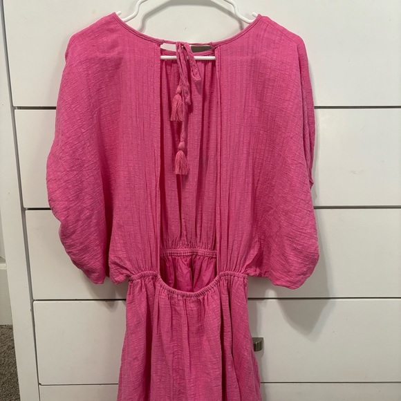 Aerie Golden Hour Pink Dress Cover Up - Picture 3 of 6